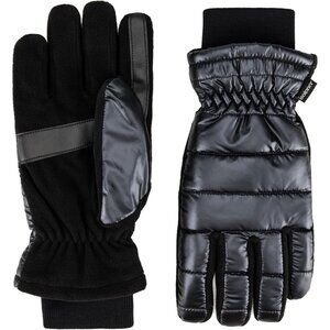 Women's Black Water Repellent Sleekheat Gloves Touchscreen Iridescent Flip